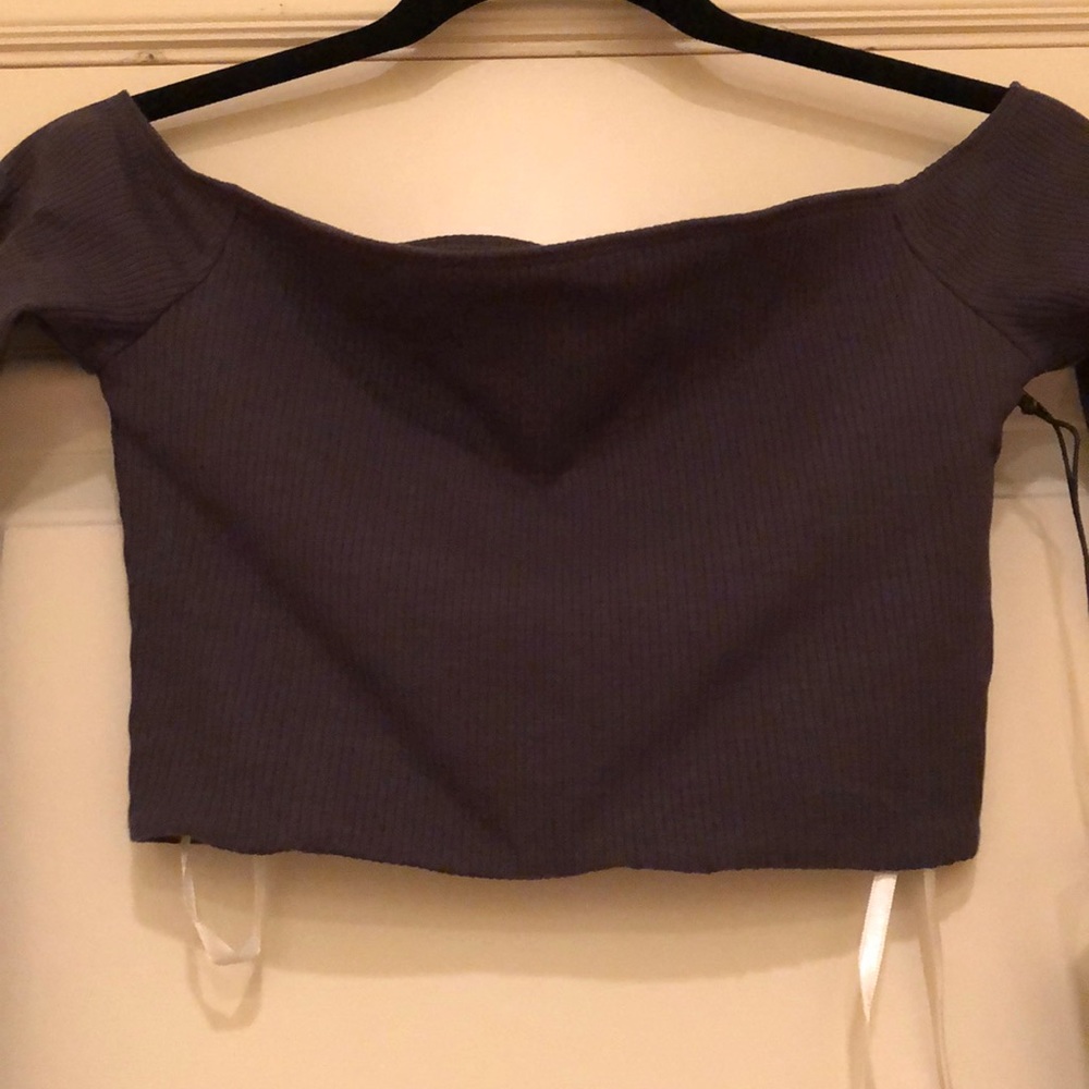 Privacy Please Crop Top - Picture 2 of 3